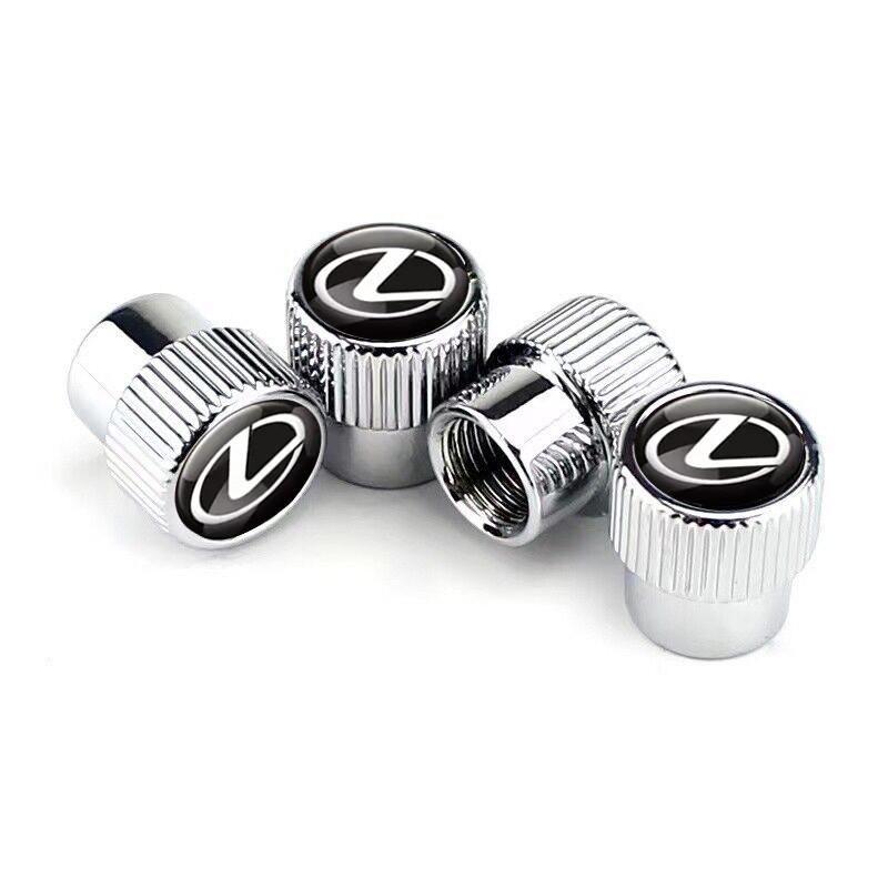Набір захисних ковпачків на ніпель SUNROZ Caps для Lexus Premium Style Silver Лексус 4 шт. (A-67620)
