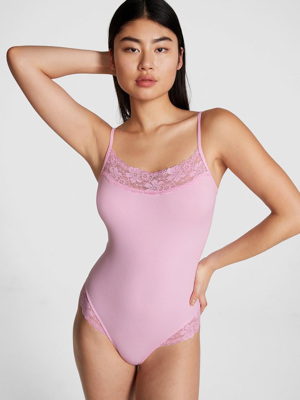 Боди Victoria's Secret WINK SEAMLESS RIB M Розовый (1262678081713)