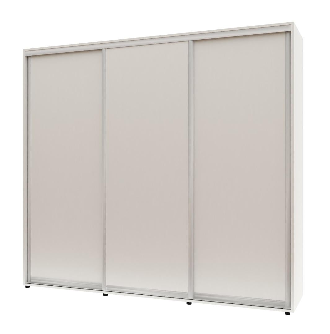 Шкаф-купе трехдверный Комфорт Мебель ДСП Макси 240х60х210 см Белый