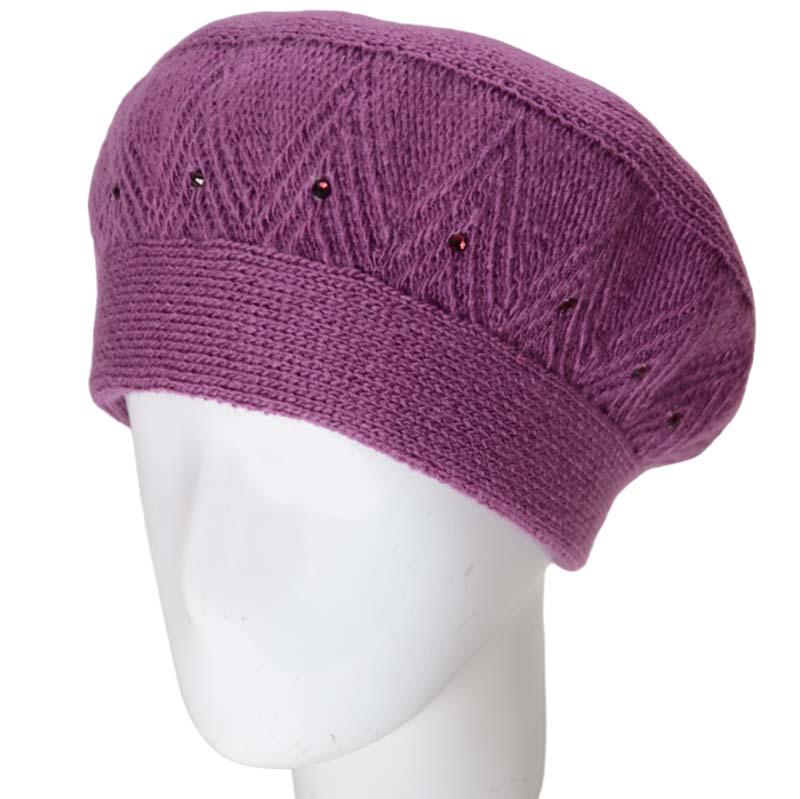 Берет женский Lirus Люся двойной Сиреневый (131960)