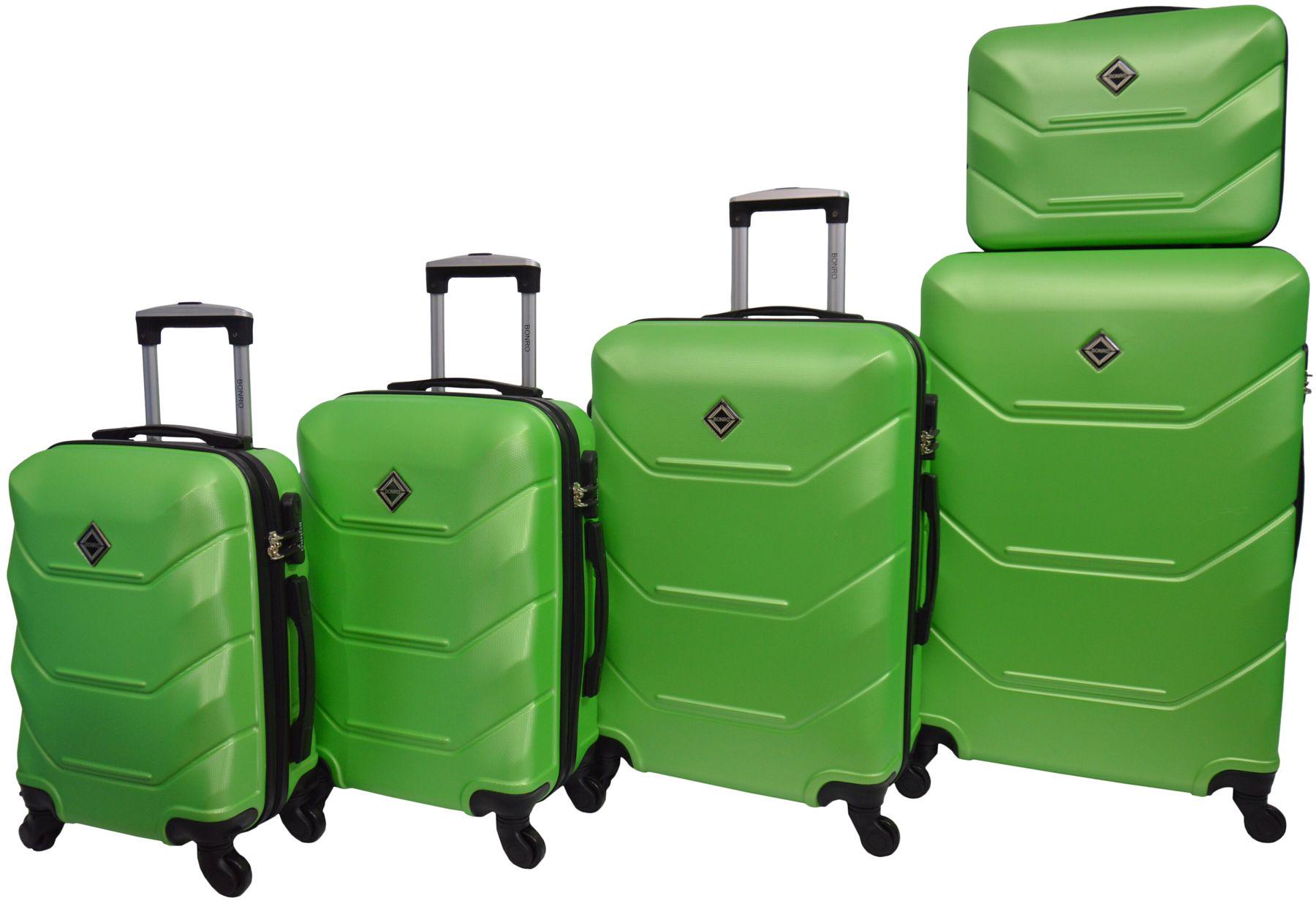 Набір валіз Bonro 2019 5 штук Салатовий (10500105)