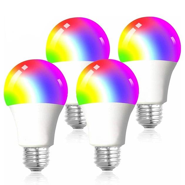 Світлодіодна лампочка Smart bulb light RGB with Bluetooth E27 with app 4 шт. White (00000069978_1)