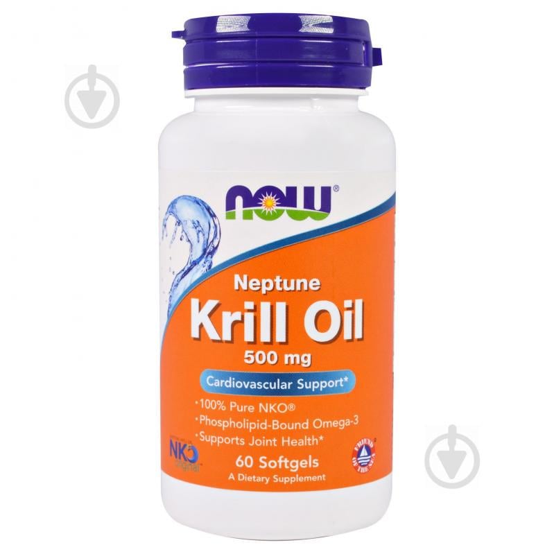 Крільовий жир Now Foods 500 мг 60 желатинових капсул (NF1625) Крільовий жир Now Foods 500 мг 60 желатинових капсул (NF1625)
