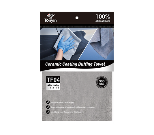 Полировочное полотенце Tonyin ceramic coating buffing towel из флиса 40x40 см