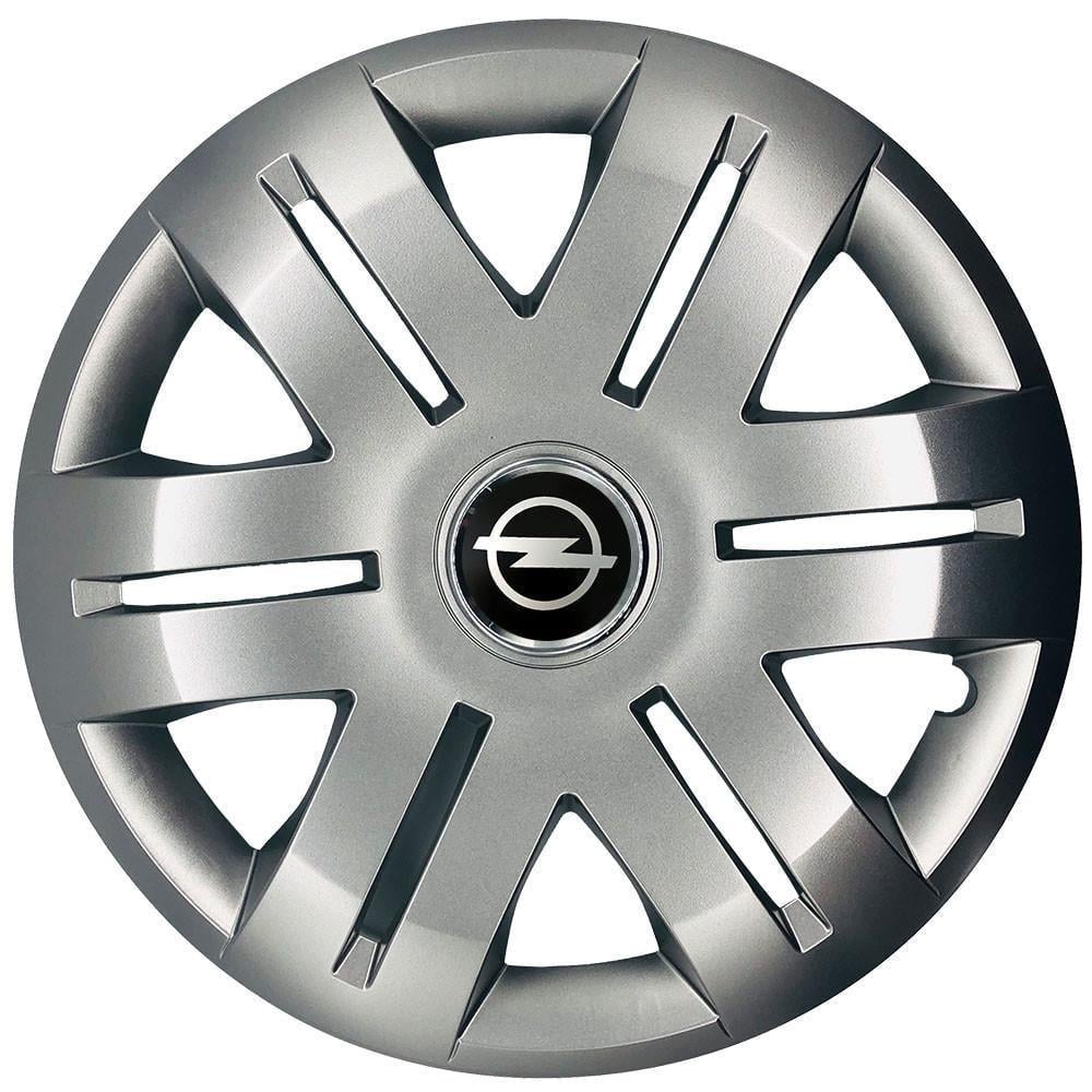 Колпаки SJS R16 с логотипом Opel 406 4 шт. Серебристый (2654561723)