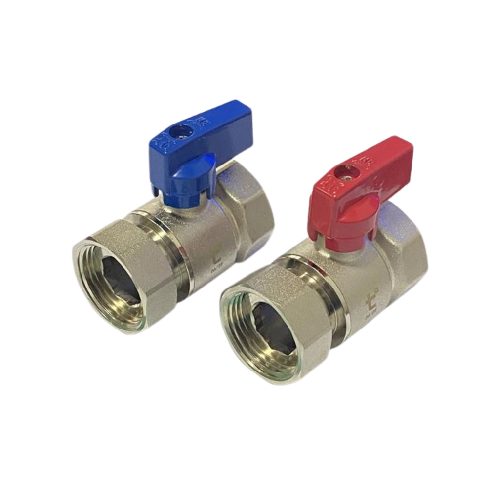Комплект кранов прямых шаровых 1"ВВ с накидной гайкой Thermo Alliance Standart (SD00054733)
