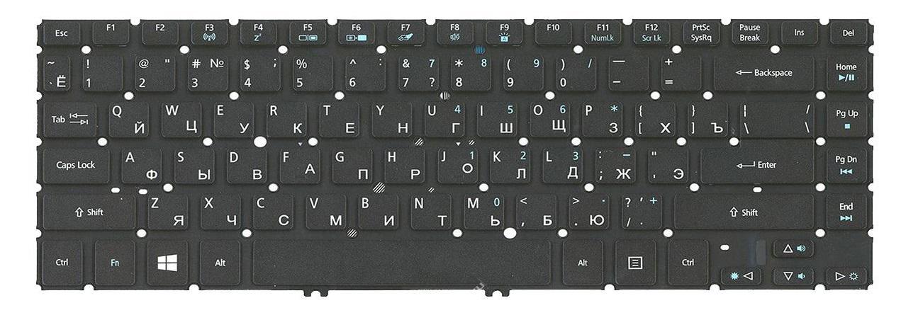 Клавиатура для ноутбука Acer Aspire M5-481TG матовая (NK.I1413.001)