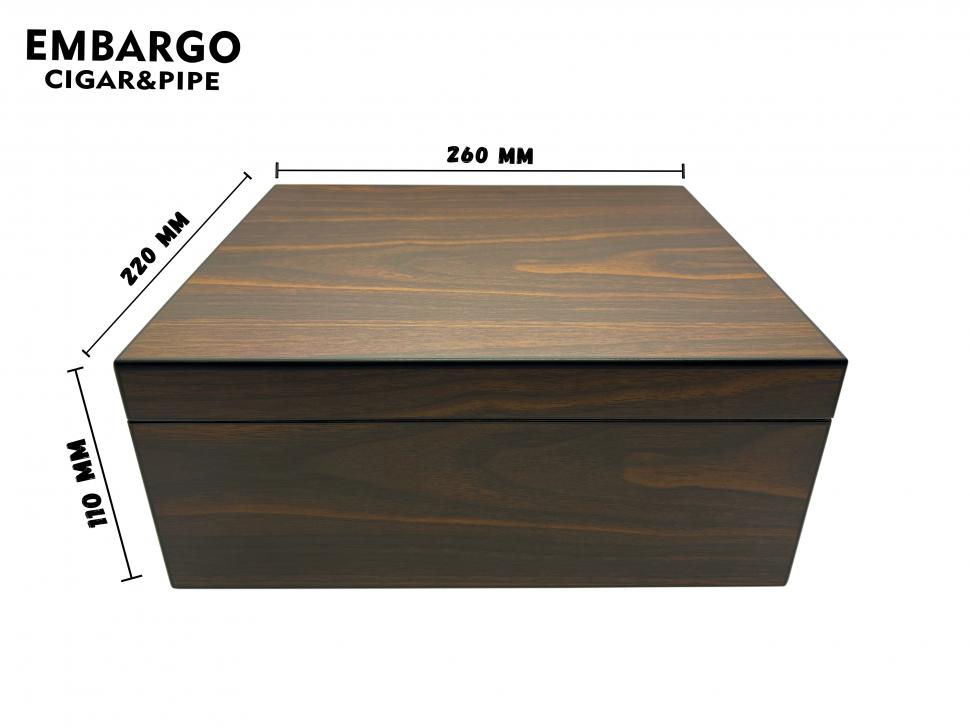 Х'юмідор для 25 сигар Walnut Matte (24245) - фото 6