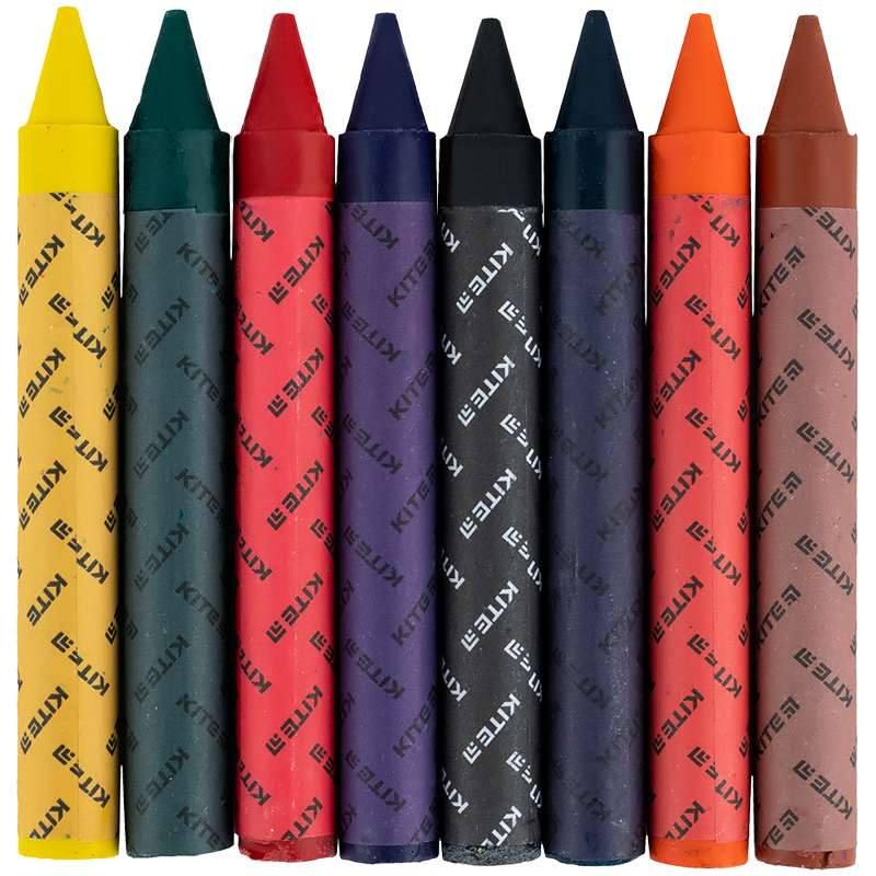 Мел KITE Classic восковой Jumbo 8 цветов (4063276186164 K-076 67630) - фото 2 Мел KITE Classic восковой Jumbo 8 цветов (4063276186164 K-076 67630) - фото 2