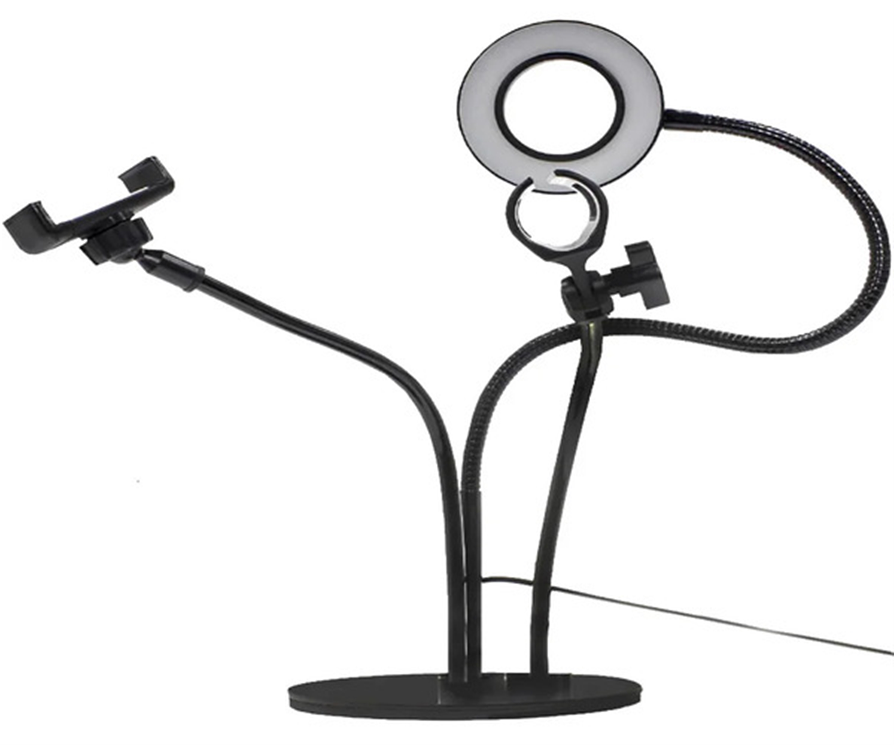 Кільцева LED-лампа XPRO Live Light 3в1 з тримачем для телефону і мікрофону - фото 3 Кільцева LED-лампа XPRO Live Light 3в1 з тримачем для телефону і мікрофону - фото 3