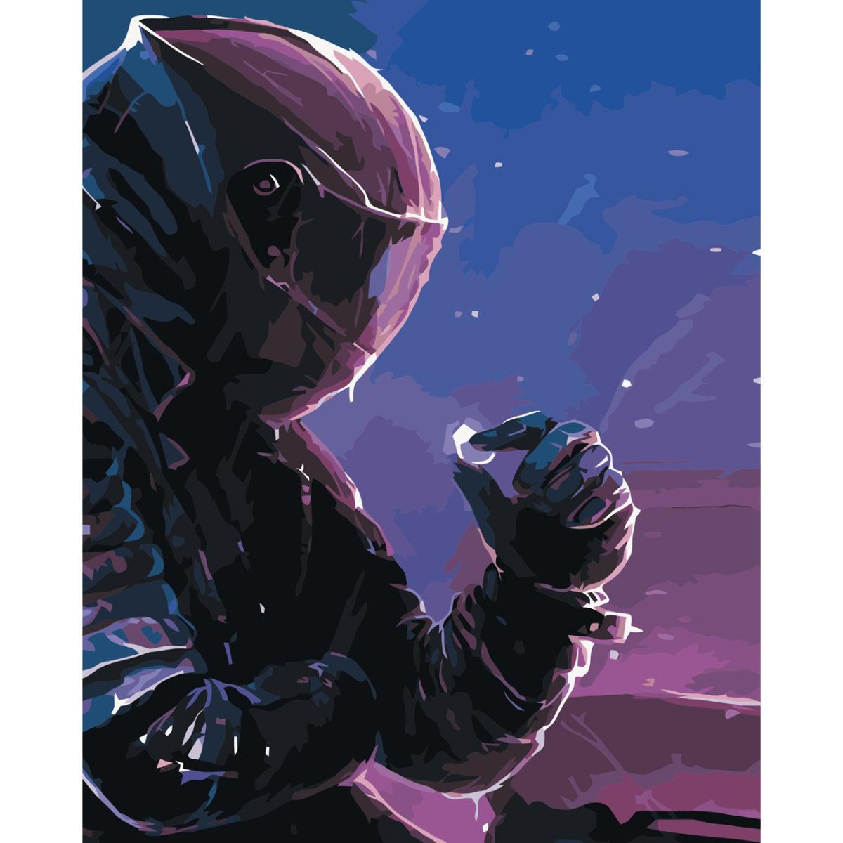 Картина по номерам Strateg Байкер с кольцом 40x50 см (VA-3660)