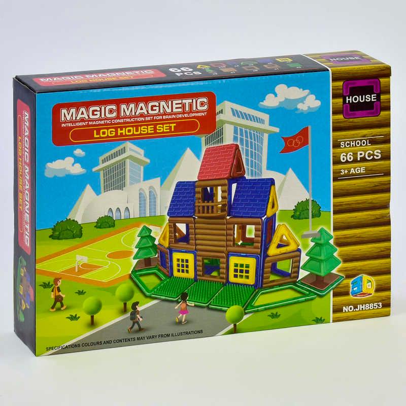 Конструктор магнитный JH 8853 Школа 66 деталей (73813)
