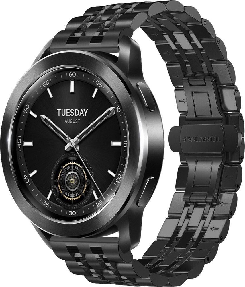 Браслет металлический Spinye для Xiaomi Watch S3 Black (37144-2B) Браслет металлический Spinye для Xiaomi Watch S3 Black (37144-2B)