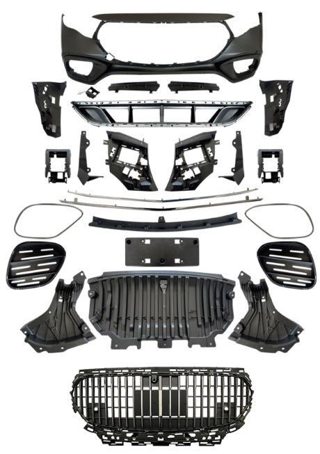 Бампер передний GBT для Mercedes E-сlass W214 2023- гг. пластик под покраску (27669611)