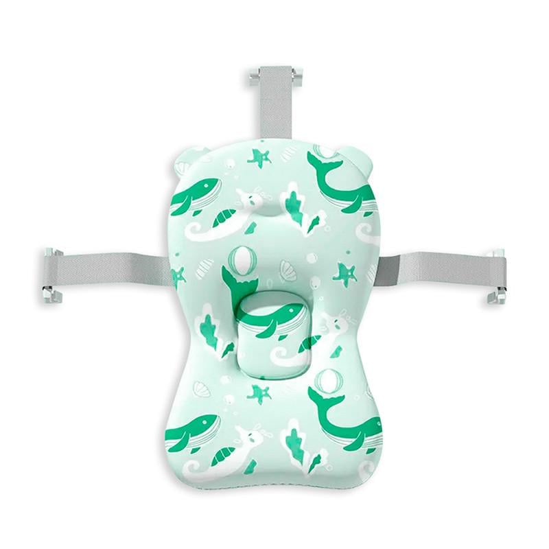 Матрас-коврик для купания ребенка Bestbaby 340 Whale с креплениями Green (28953153) Матрас-коврик для купания ребенка Bestbaby 340 Whale с креплениями Green (28953153)