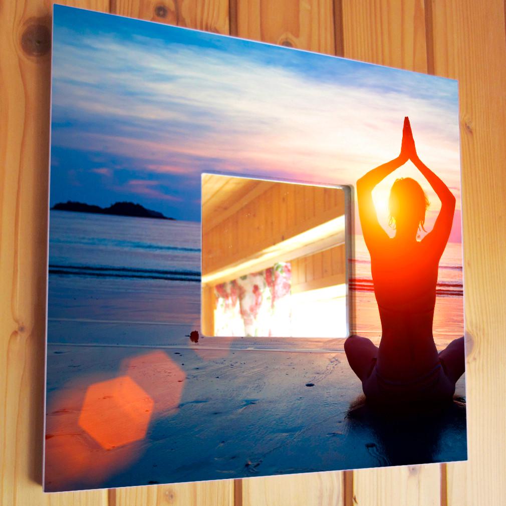 Зеркало декоративное Йога Релакс Ретрит 260х260 мм (M03764)