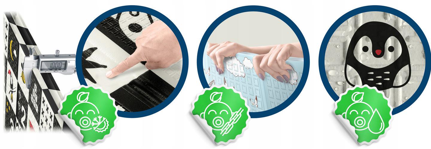 Термоковрик детский Nukido NK-340 двухсторонний складной 200х180х1 см (15343909) - фото 8