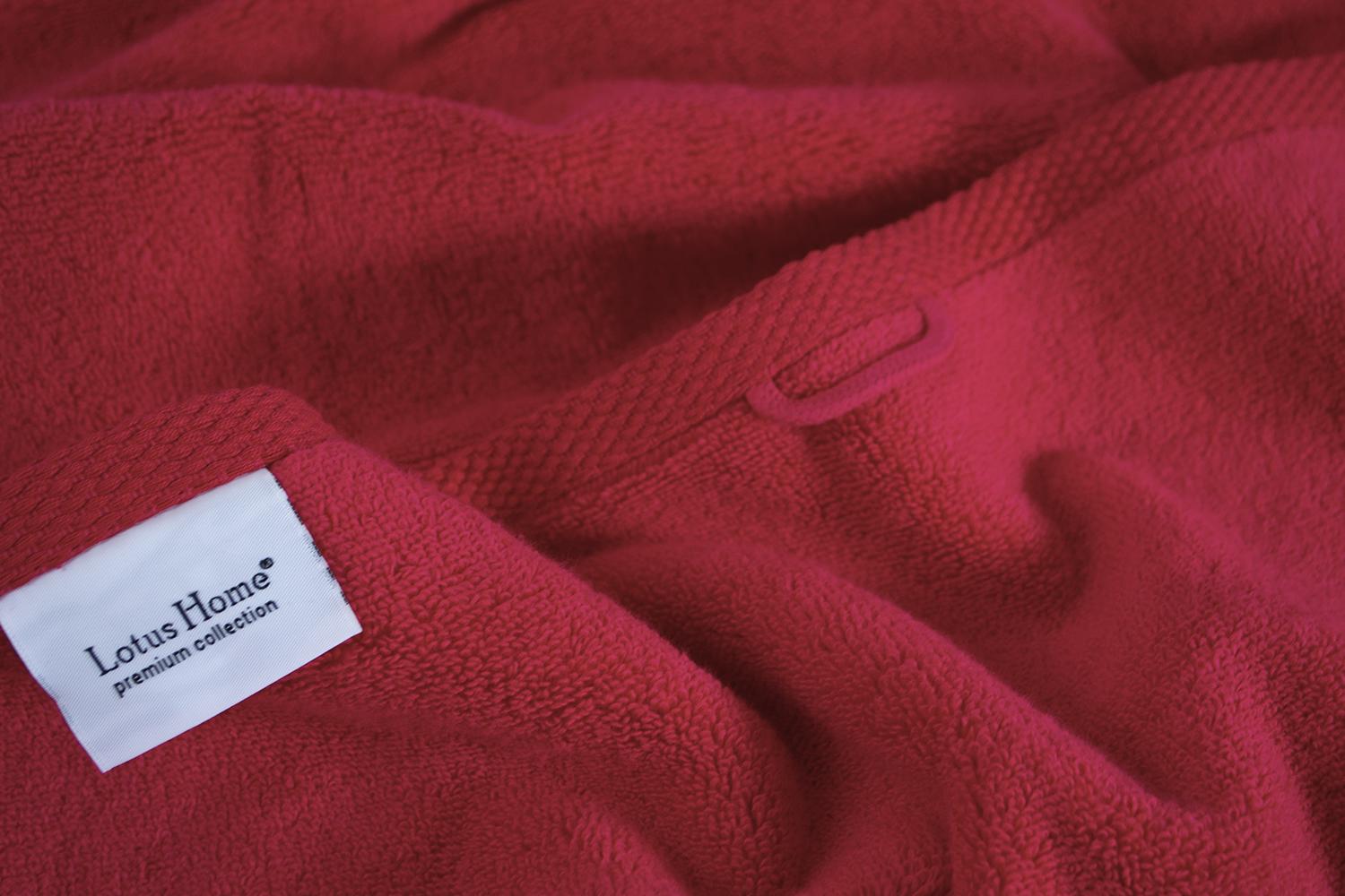 Рушник Lotus Home Готель Premium Microcotton 50х90 см 550 г/кв. м Kirmizi - фото 4
