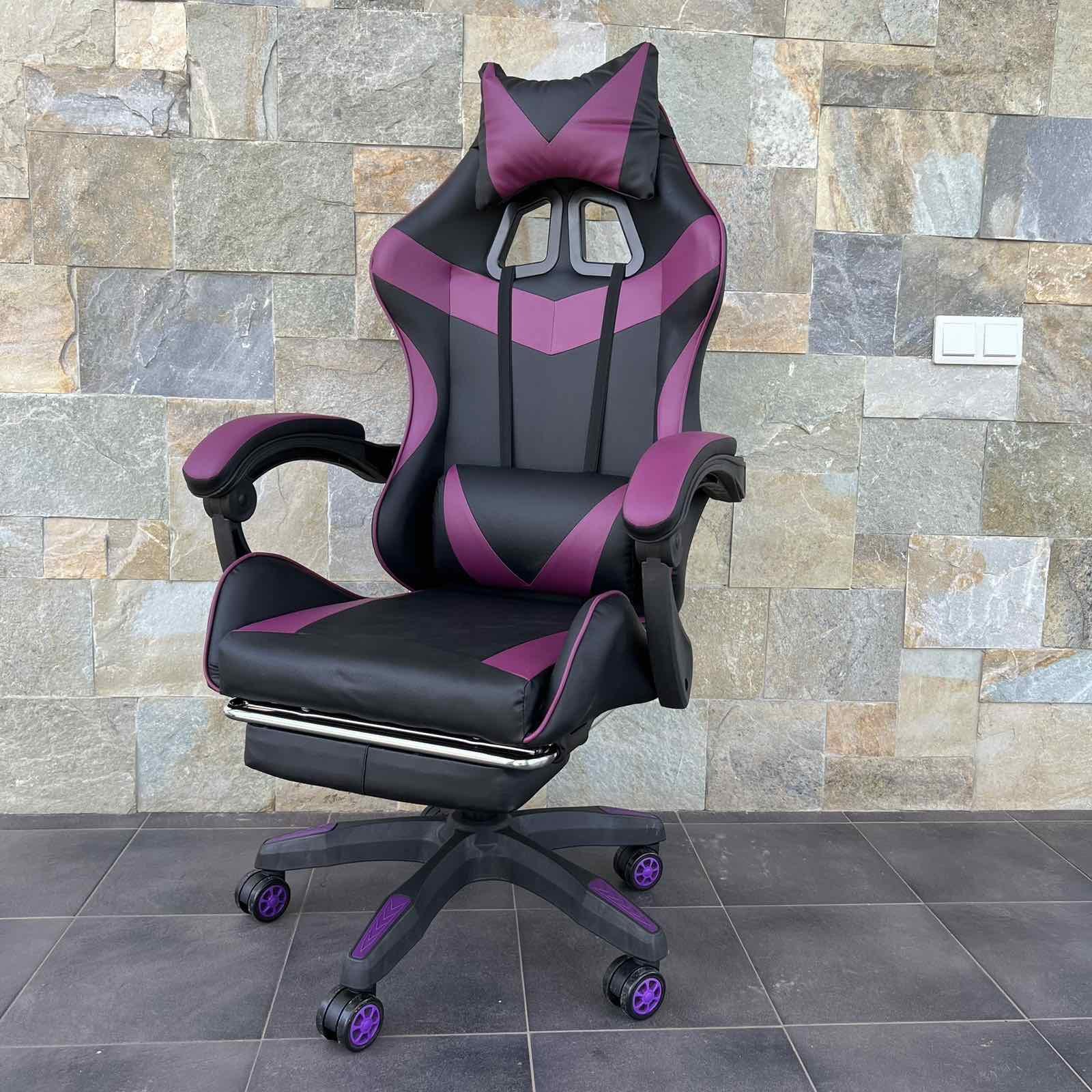 Кресло геймерское Prestige 730 Черно-фиолетовый - фото 1 Кресло геймерское Prestige 730 Черно-фиолетовый - фото 1