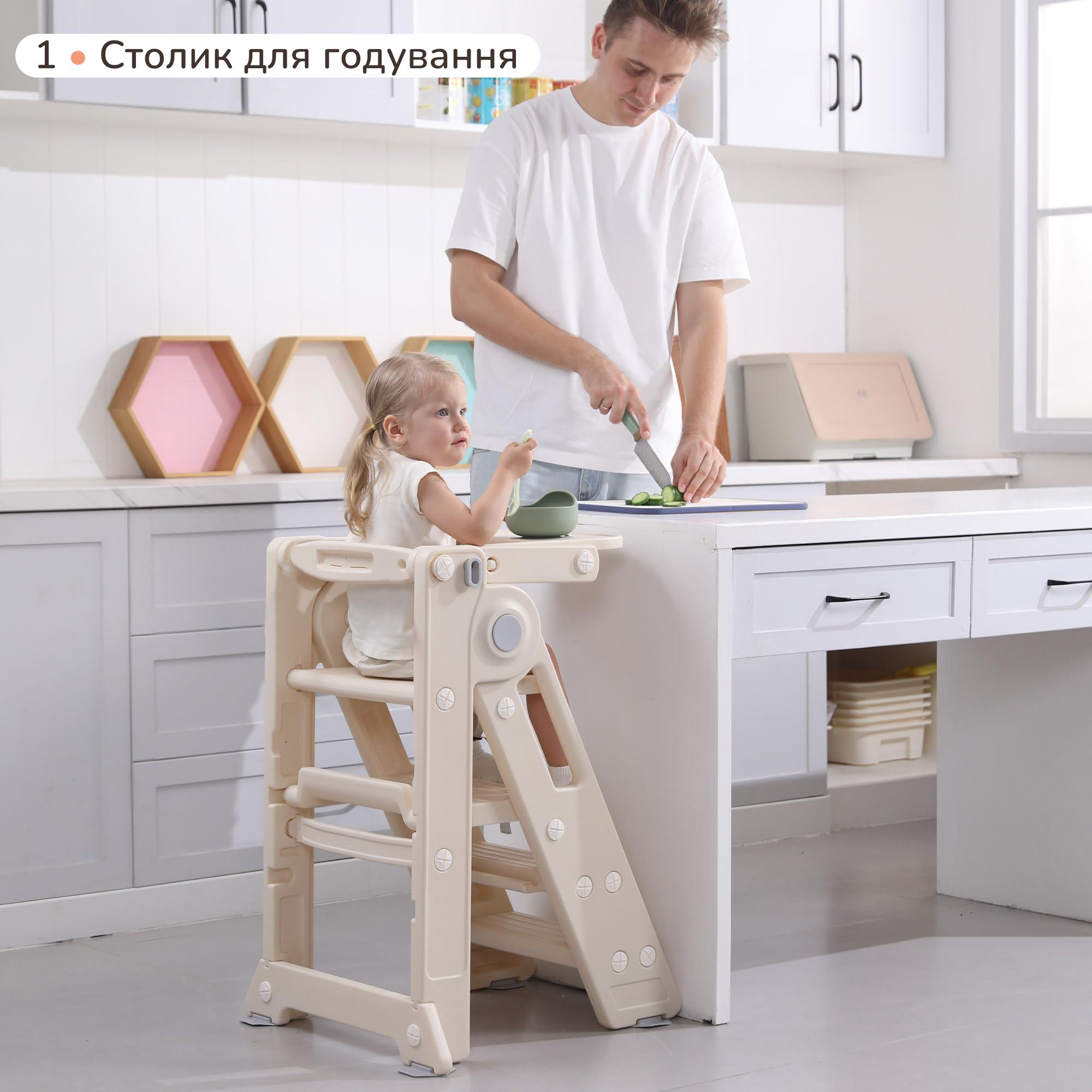 ᐉ Стільчик-трансформер для годування Lumpurini Damiano 3в1