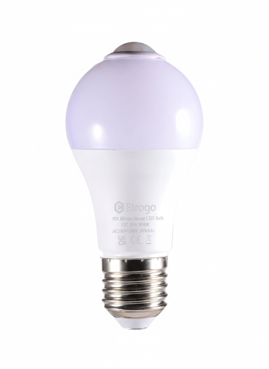Набор ламп LED Etrogo E27 с датчиком движения 2 шт. (9/824)