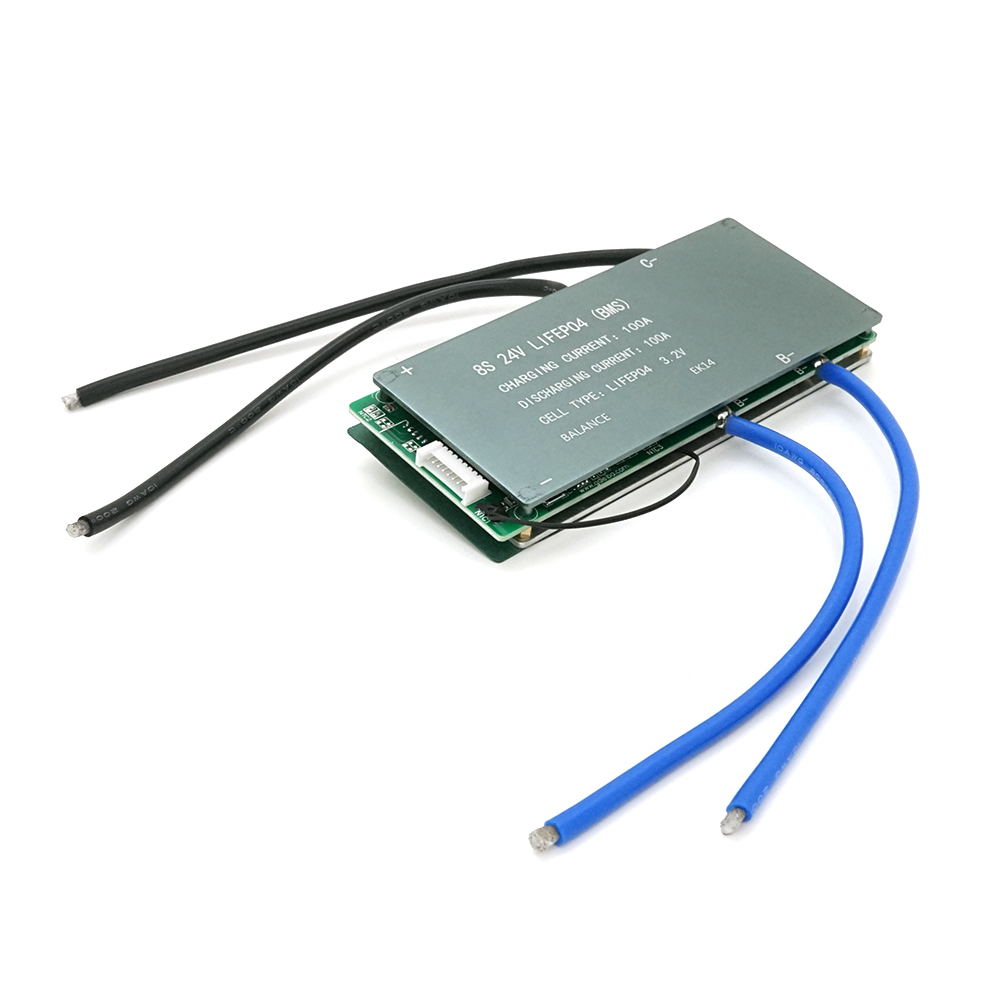 Плата BMS Leiba LiFePo4 24V 8S 100A с радиатором для литий-фосфатных батарей (33937) Плата BMS Leiba LiFePo4 24V 8S 100A с радиатором для литий-фосфатных батарей (33937)