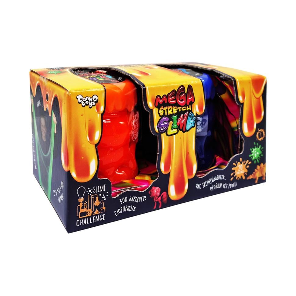 Вяжущая масса Danko Toys Mega Stretch Slime от 5 лет 575 г Разноцветный (TL-159-L-61-2)