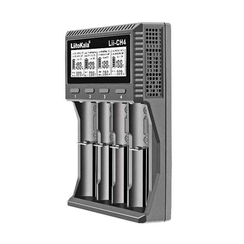 Зарядное устройство LiitoKala Lii-CH4 для аккумуляторов АА/ААА/18650/21700/26650 Li-ion/Ni-MH/Ni-Cd (19422)