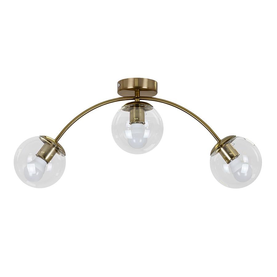 Люстра Levistella 7529907-3 BRZ+CL на три плафона Бронзовый (2439563131)
