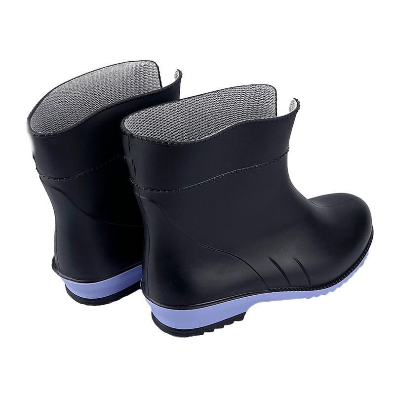 Резиновые сапоги женские 863-3 p. 40 26 см Черно-фиолетовый - фото 4 Резиновые сапоги женские 863-3 p. 40 26 см Черно-фиолетовый - фото 4