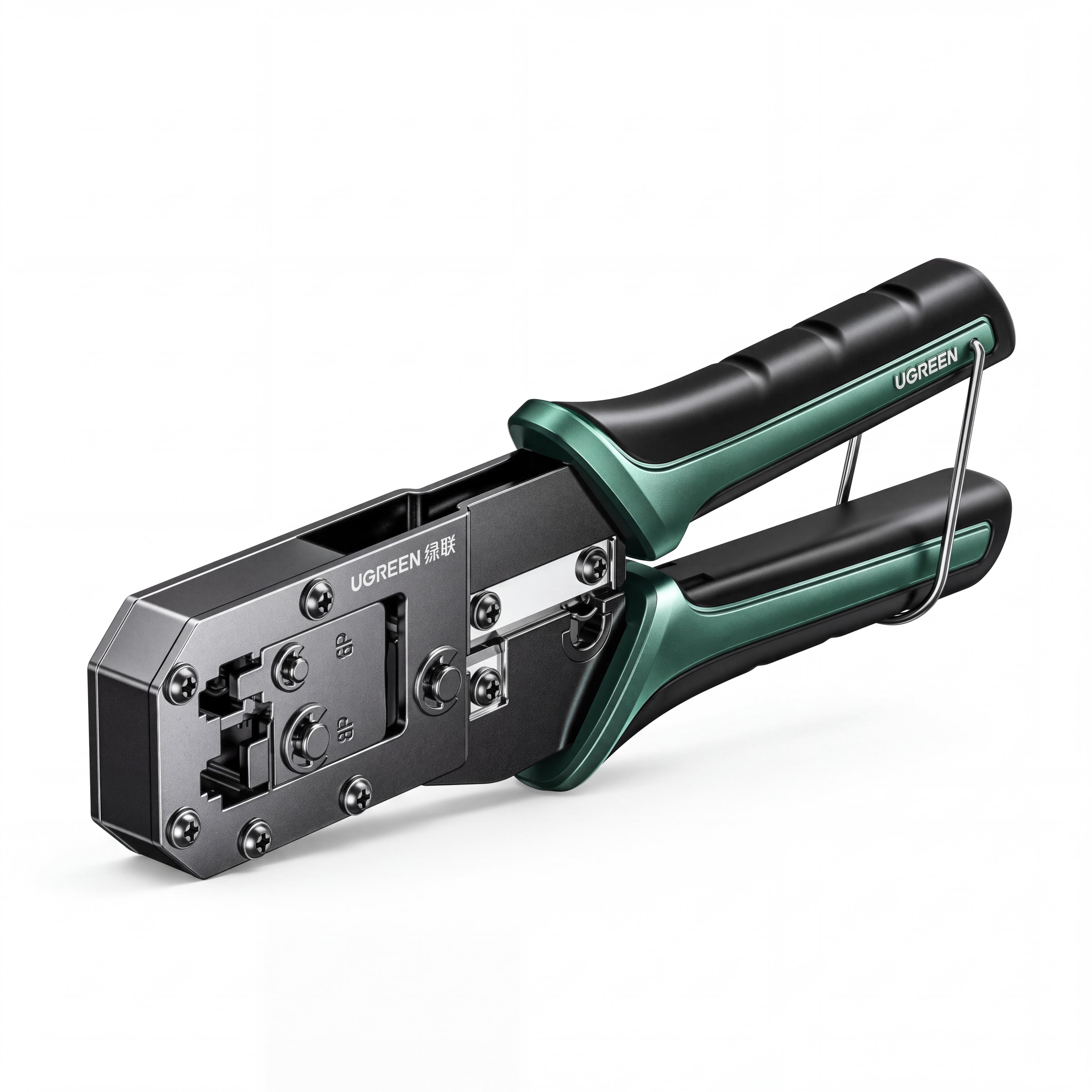 Сетевой кримпер UGREEN NW136 Pro 6P/8P резка кабеля снятие изоляции не для экранированных коннекторов с зажимом «ласточкин хвост» Черный (85949)