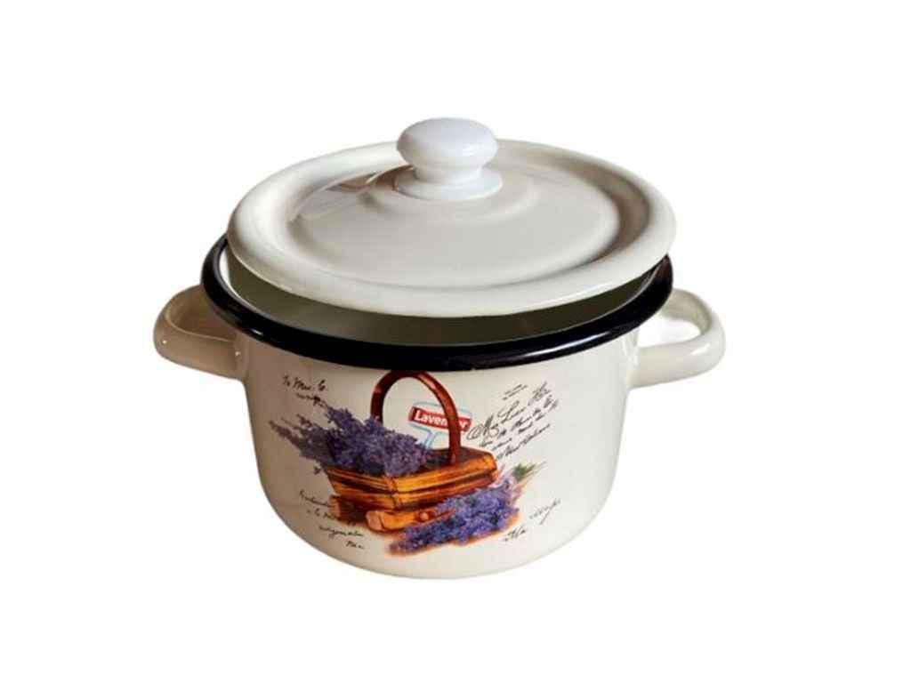 Кастрюля Idilia Корзинка лаванды 2 л Молочный (I1610)