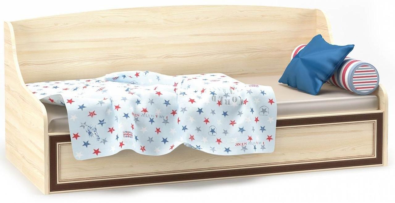 Кровать тапчан Мебель-Сервис Дисней 90х200 см из ДСП и МДФ Дуб светлый