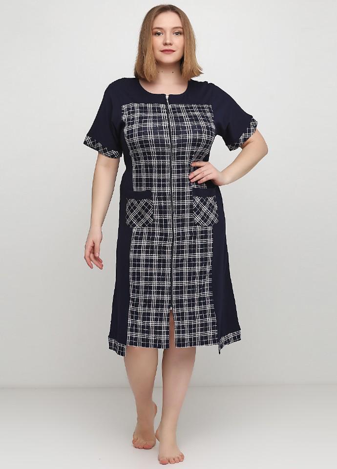 Халат Romeo Life 5XL темно-Синий (7113) Халат Romeo Life 5XL темно-Синий (7113)