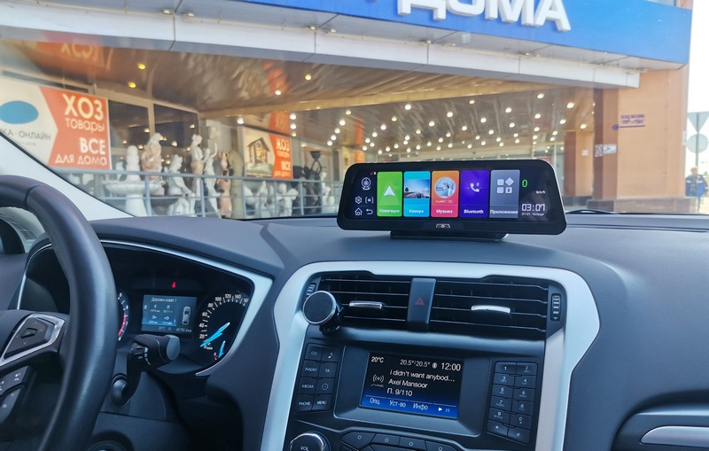 Відеореєстратор на 2 камери DVR Q98 4G Android 8.1 10" Wi-Fi/Bluetooth/GPS/система ADAS (eccee166) - фото 2