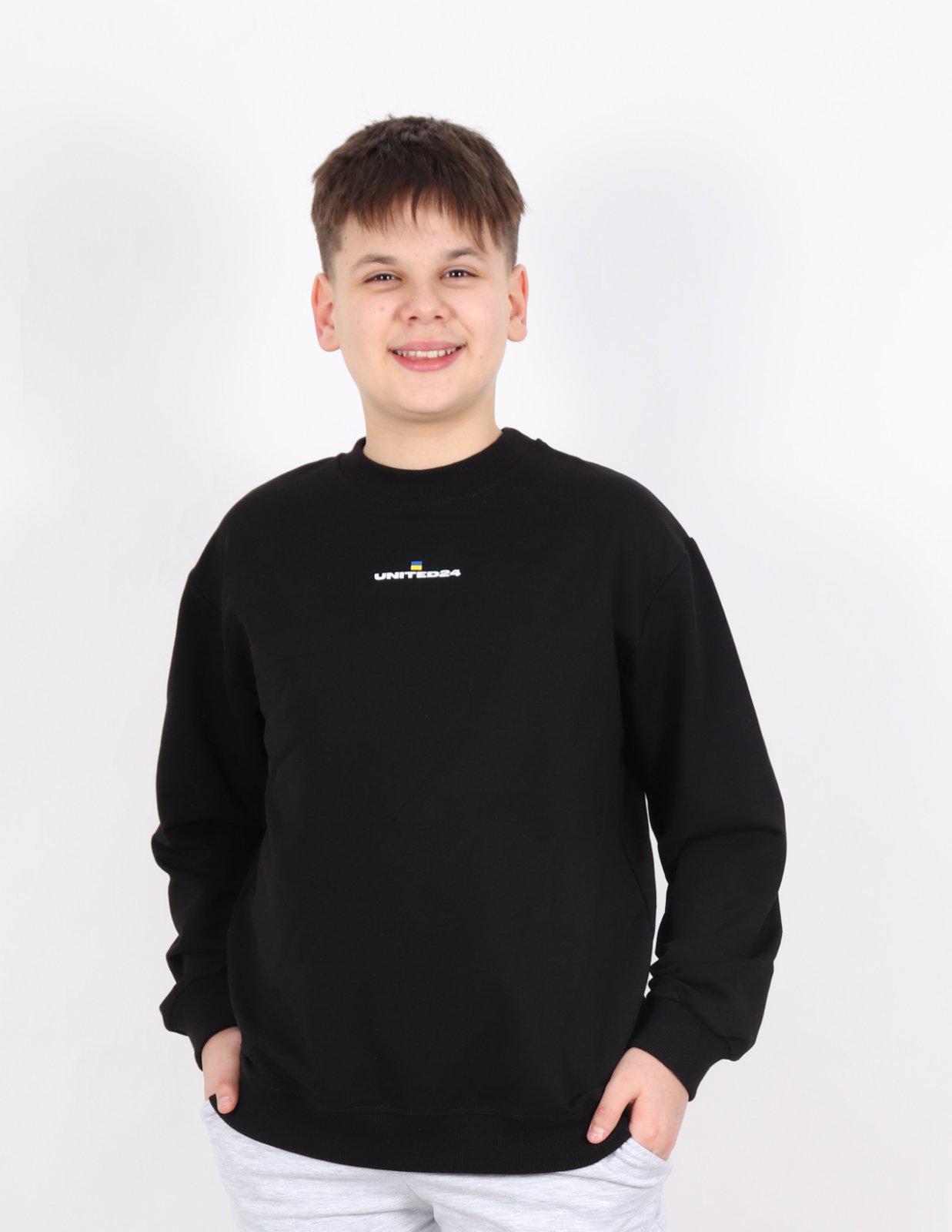 Свитшот United24 для мальчика р. 158 Black (126936)