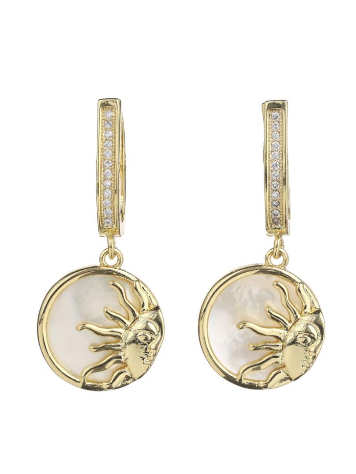 Серьги солнце (5150) - фото 3