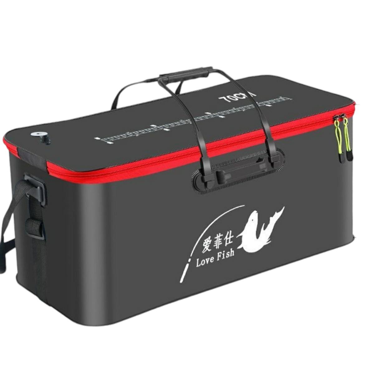 Сумка для риболовлі Love Fish 70 см 70х31х31 cм Чорний