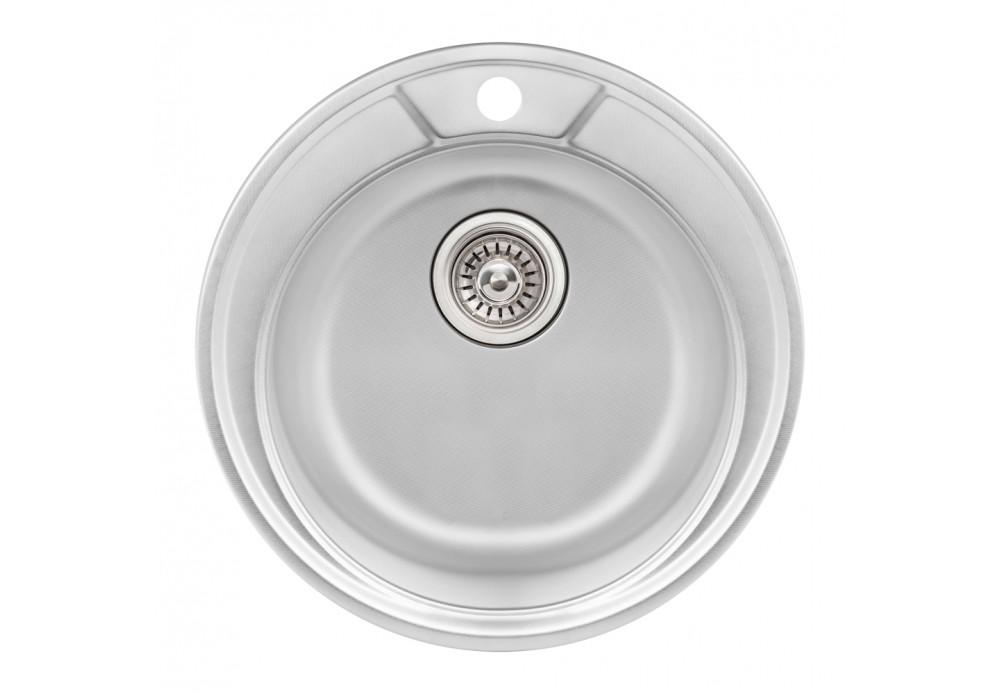 Кухонная мойка Q-tap D490 0,8 мм Micro Decor (QTD490MICDEC08)