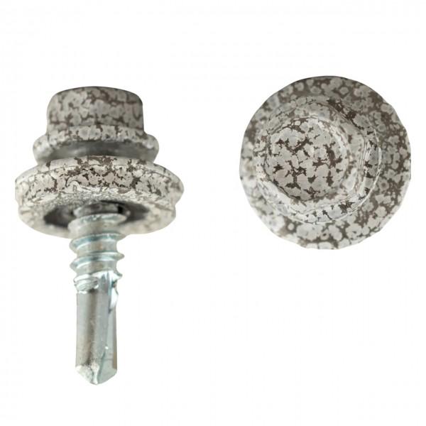 Саморез кровельный по металлу KrepTech RAL 0002 4,8x19 мм 250 шт. Белый Дерево (28957353) - фото 6