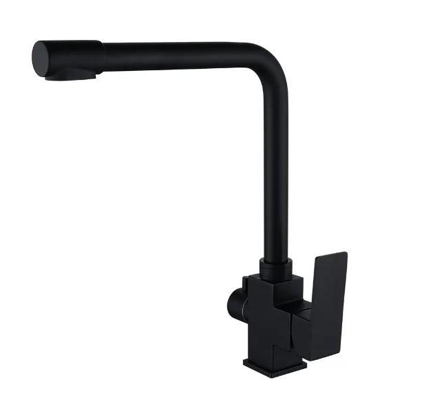 Смеситель для кухни Wezer PRO4C-02 с подключением к фильтру Black (1044125)