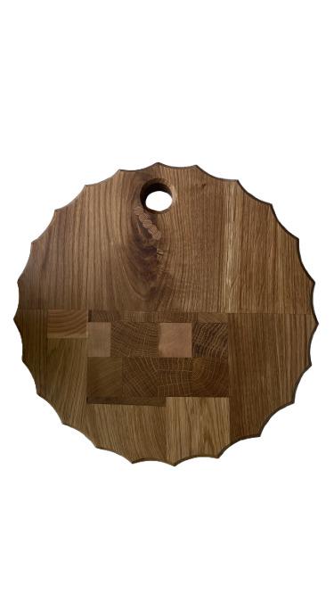 Доска обрабатывающая круглая Ясень и Дуб 37x4 см (1036-25) - фото 4 Доска обрабатывающая круглая Ясень и Дуб 37x4 см (1036-25) - фото 4