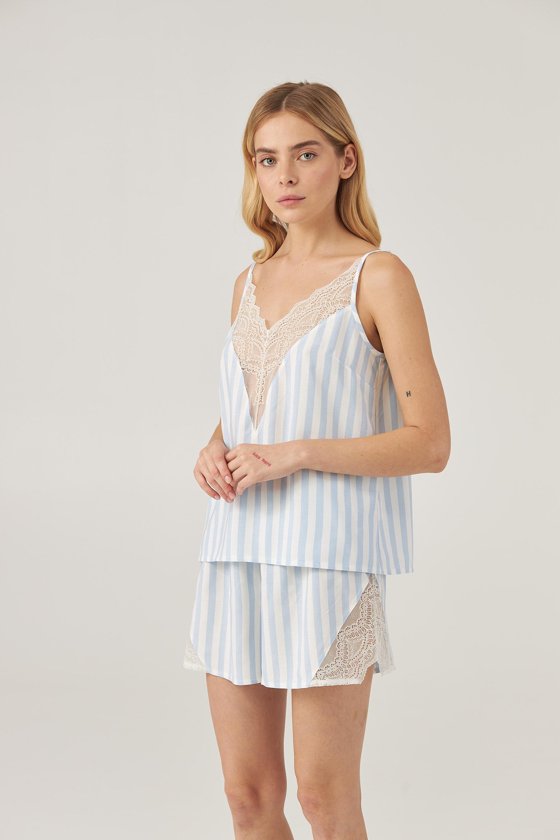 Комплект женская пижама Ellen LIGHTNESS LPB 4772/01/02 S Голубой