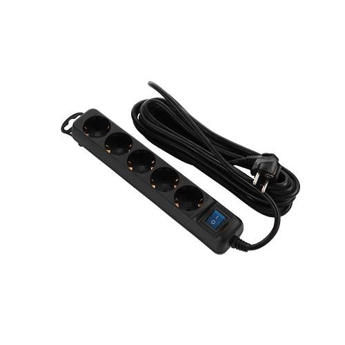 Подовжувач мережі 2Е U05ESM3BK з вимикачем 3 м 16А Black (13102949) Подовжувач мережі 2Е U05ESM3BK з вимикачем 3 м 16А Black (13102949)