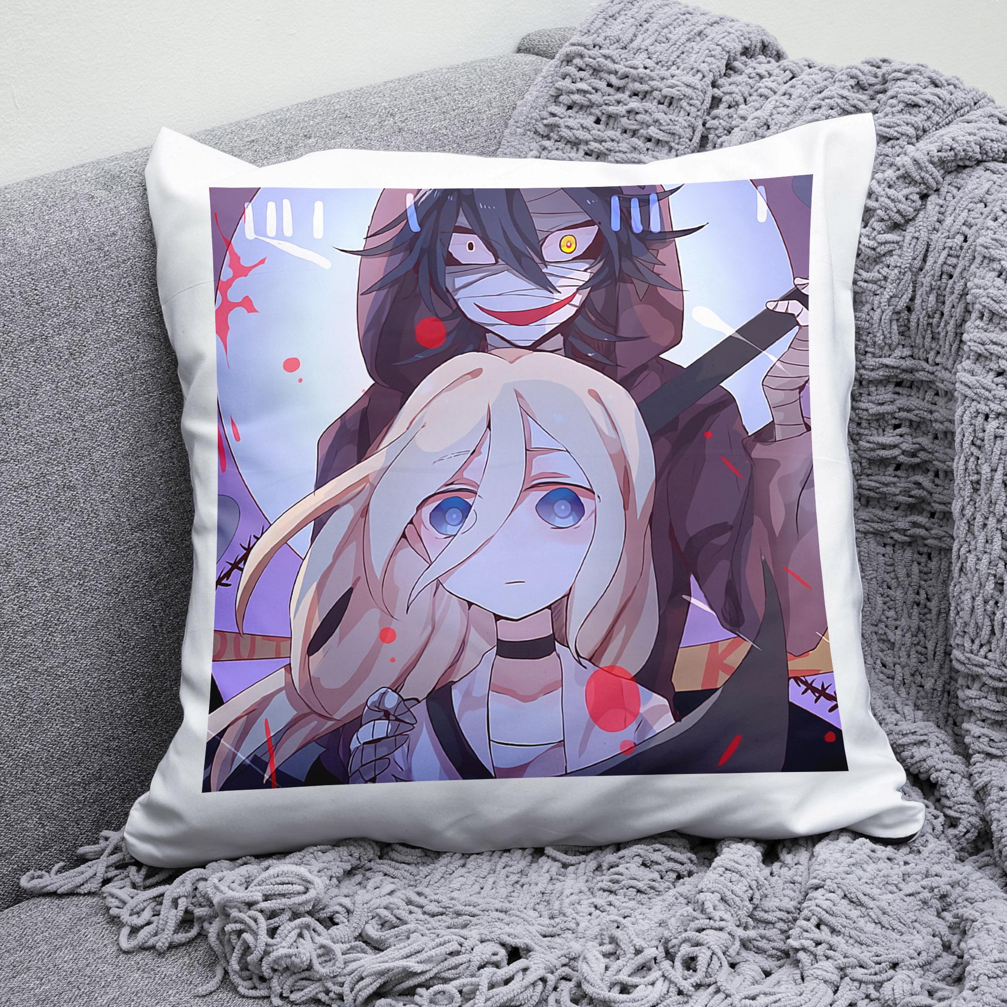 Плюшевая подушка квадрат с принтом Ангел Кровопролитие Satsuriku no Tenshi