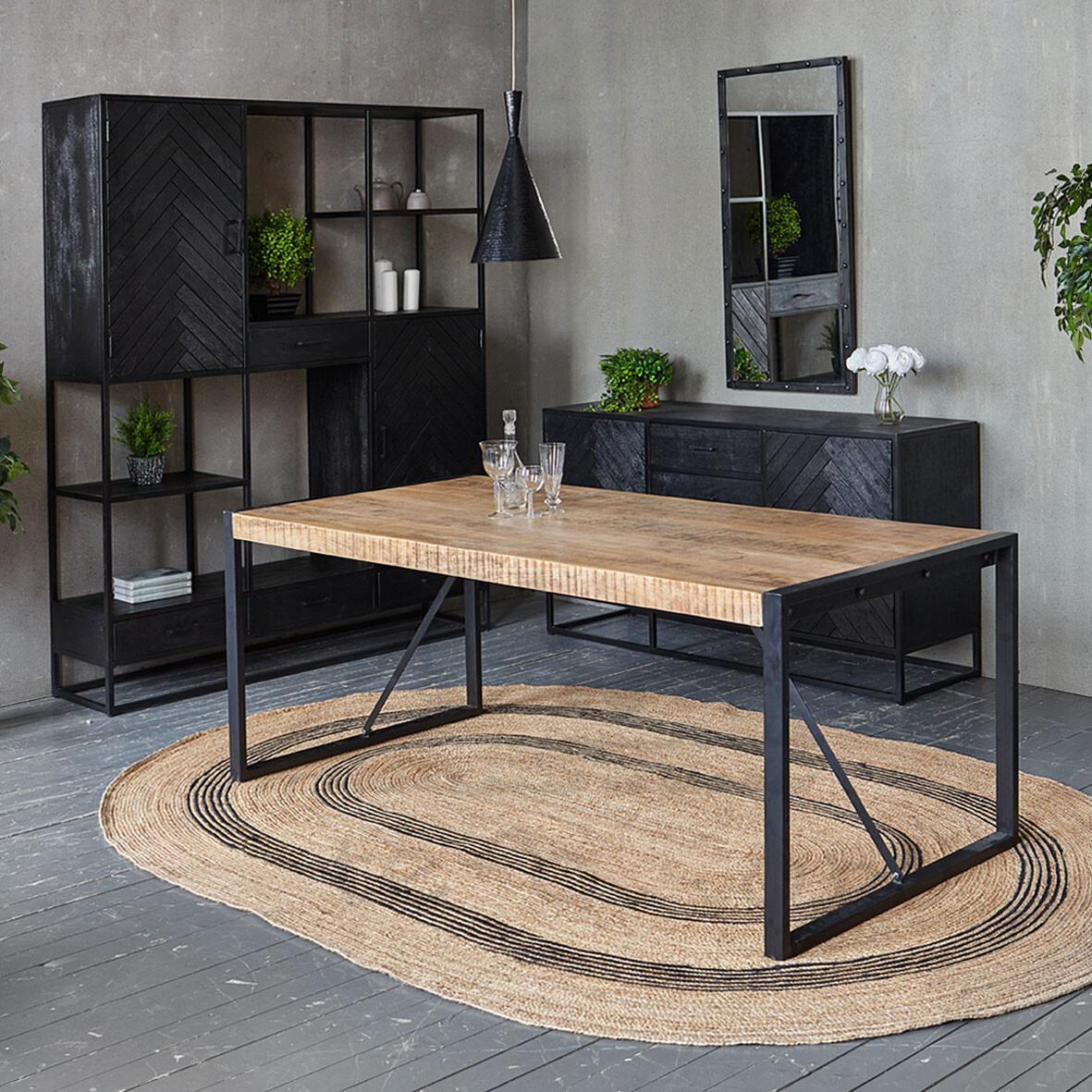 Обідній стіл EcoLoft IN-2771 в стилі лофт 180х75х75 см (28675391)