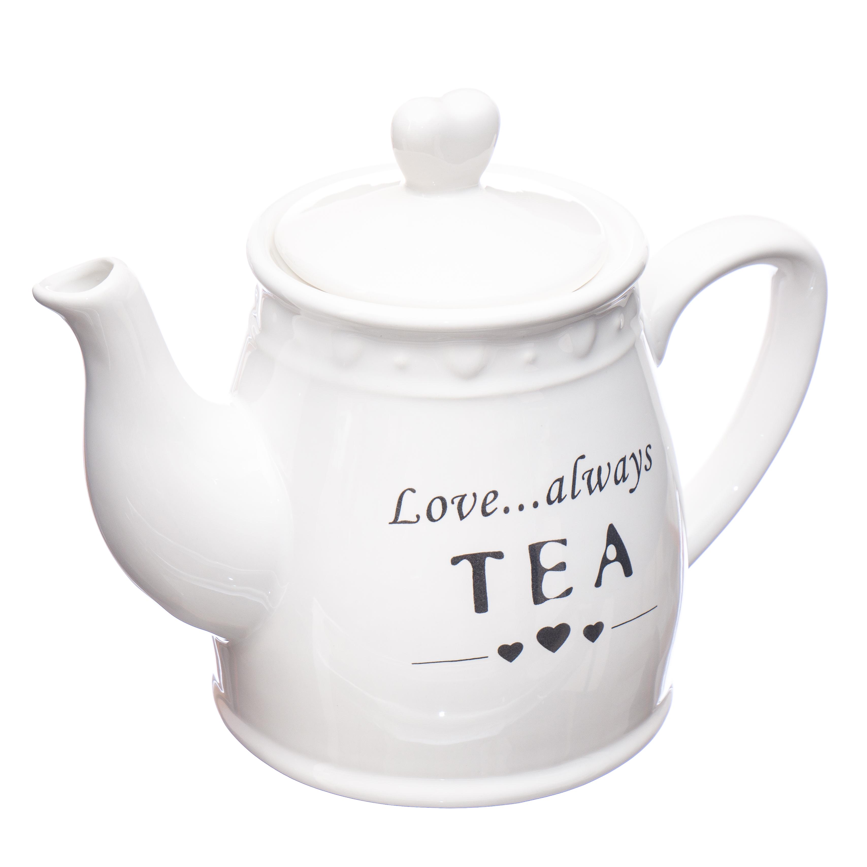 Чайник заварочный керамический Light House Modern 800 мл Белый (010AG)