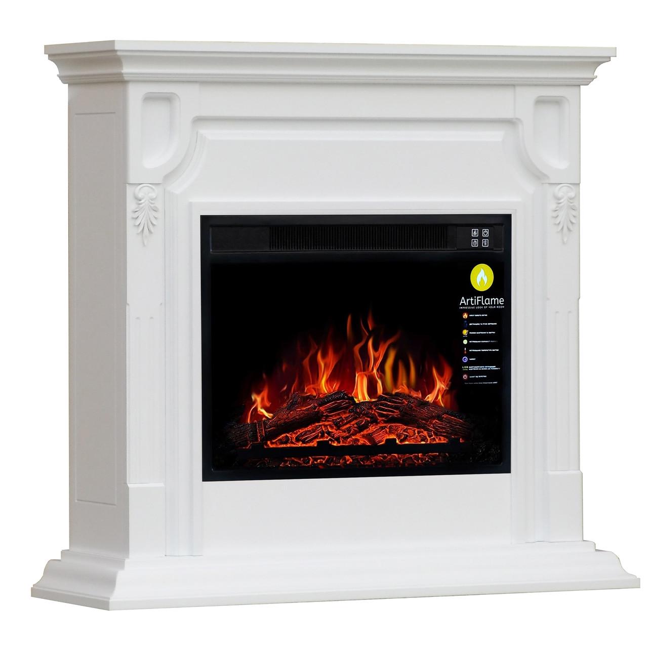 Каминокомплект угловой ArtiFlame TORONTO AF23S Белый Бьянко (2251677364)