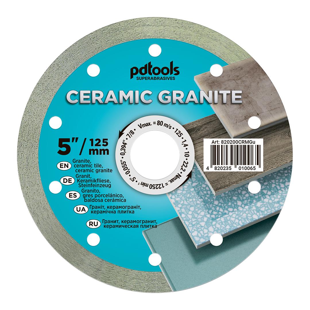 Круг алмазний вiдрiзний PDTools СERAMIC GRANITE 1A1R 125 для ручного інструменту (37772288)