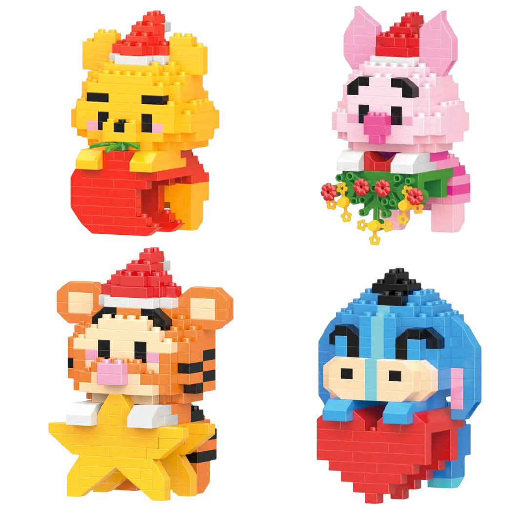 Конструктор-фигурка BRICKS Winnie the Pooh Винни-Пух Пятачок Тигруля, Иа-Иа подвесная 4 шт. (3087263342) Конструктор-фигурка BRICKS Winnie the Pooh Винни-Пух Пятачок Тигруля, Иа-Иа подвесная 4 шт. (3087263342)